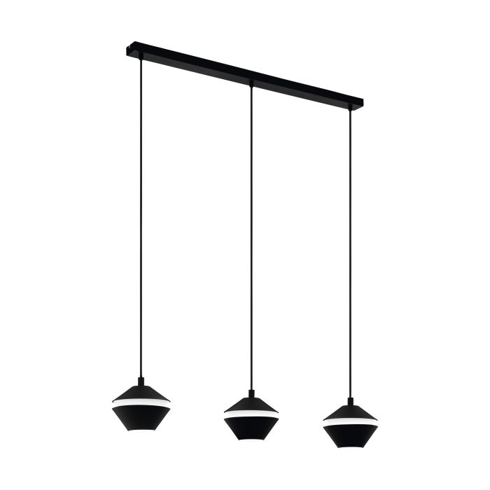 PERPIGO Steel 3 Lt Pendant Black GU10 #98682