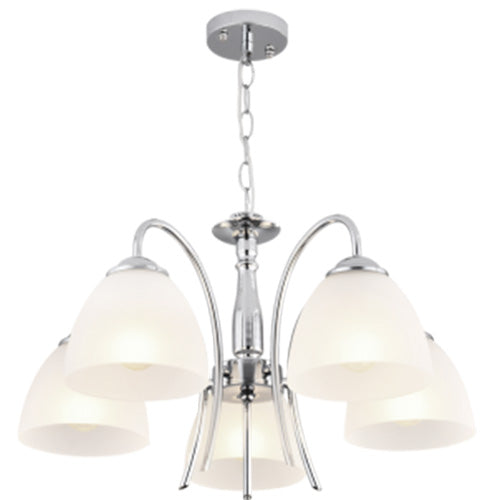 Polished Chrome Chandelier - #CH079/5 CHROME