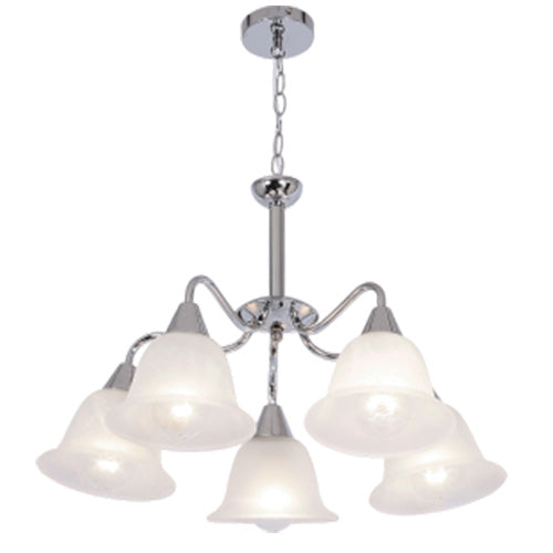 Polished Chrome Chandelier - #CH231/5 CHROME