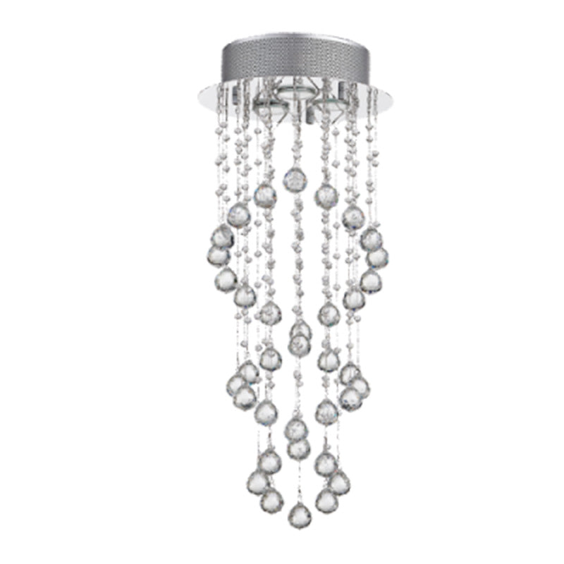 Stainless Steel Chandelier - #CH255 CRYSTAL