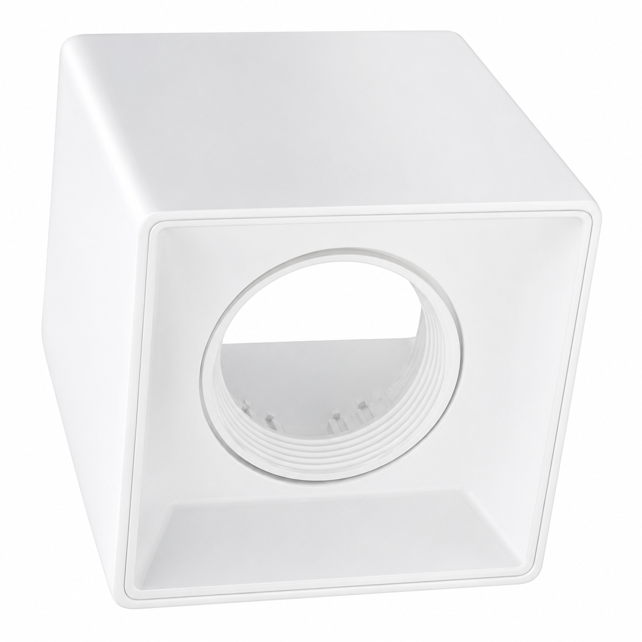GU10 Square Surface Mount Downlight White (No LH)  #DL121 WHITE