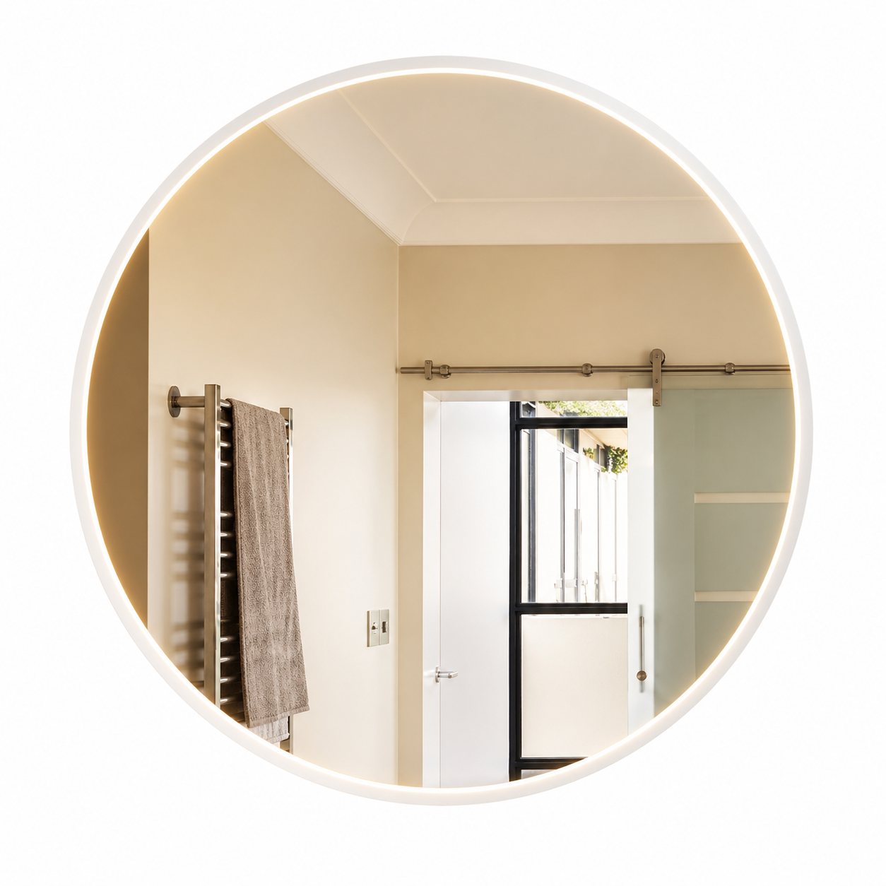 32W Circular Mirror Light w Switch WW-DL IP44 #ML061 LED