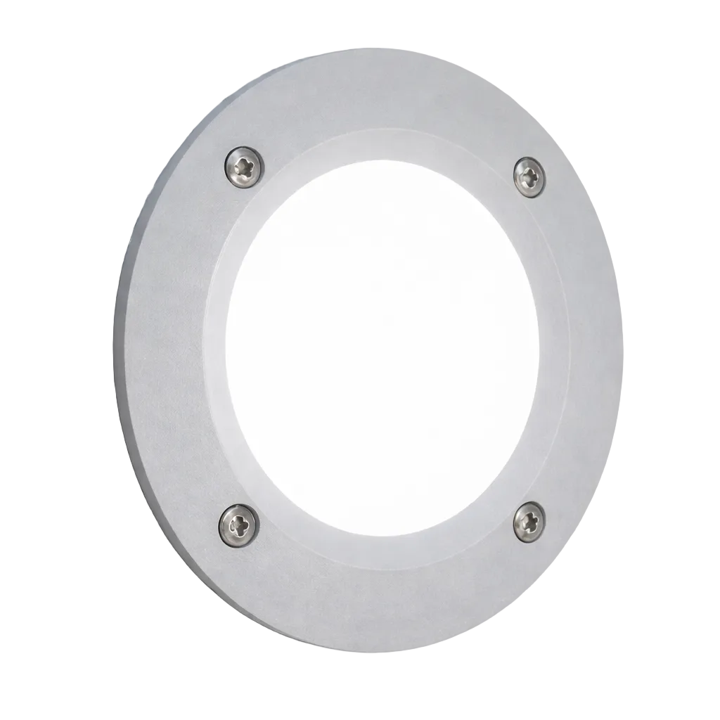 LETI 100 Round Recessed Brick Lt Grey GX53 CW #2C1.000G