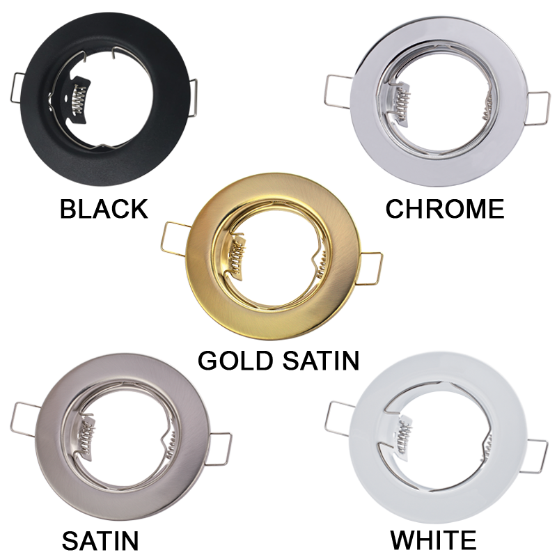 Pressed Metal Downlighters, Straight Gold Sat #DL066G