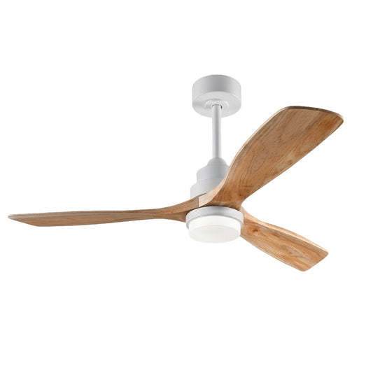 52" 3 Blade Ceiling Fan Wood-Matt Silver+Remote #F316MS