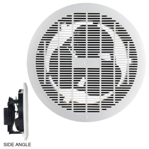 8” (200mm) Bathroom Extractor Fan w Lt White #FAN EXT 07