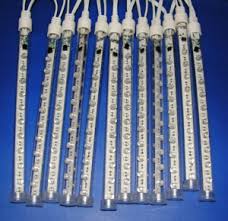 8W Snowfall Tube Lt White 10Pcs/Set  #FSL 12-54-220V-W