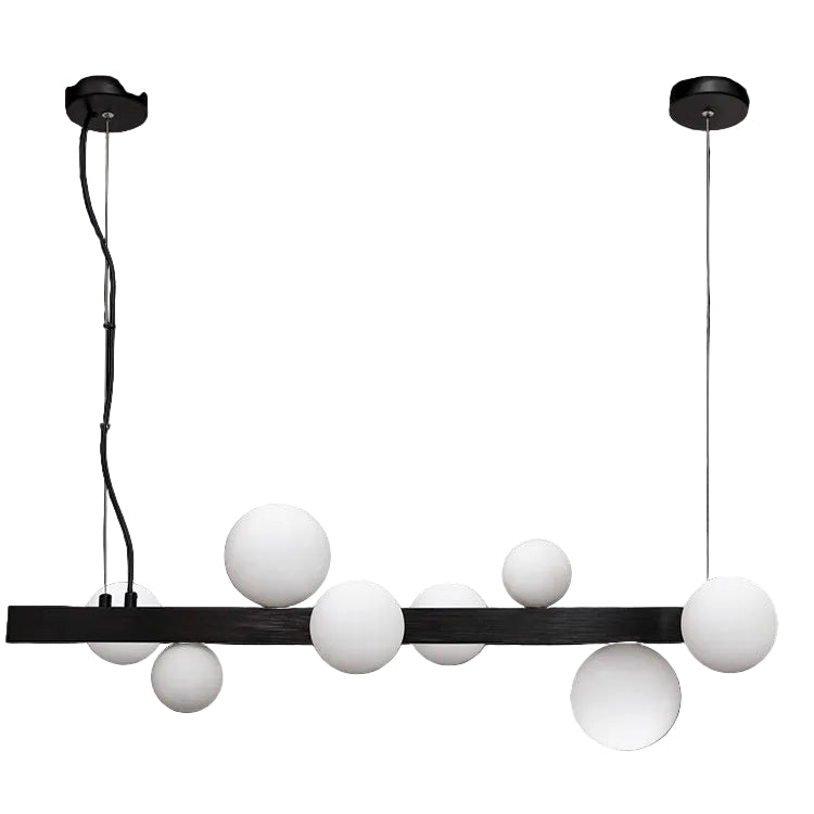 3.5W Fantasy Pendant Black, White Shade #GO-KLCH423-8/BL  (AVAILABLE ON ORDER)