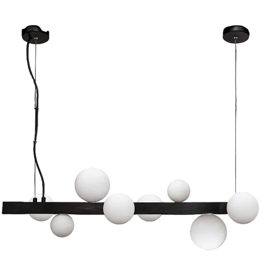 3.5W Fantasy Pendant Black, White Shade #GO-KLCH423-8/BL  (AVAILABLE ON ORDER)