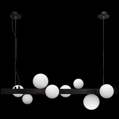 3.5W Fantasy Pendant Black, White Shade #GO-KLCH423-8/BL  (AVAILABLE ON ORDER)