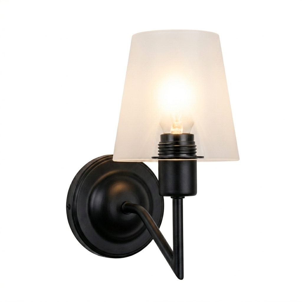 Metal Wall Lt w Bracket Charcoal, White E27 #WB454/1 CHARCOAL