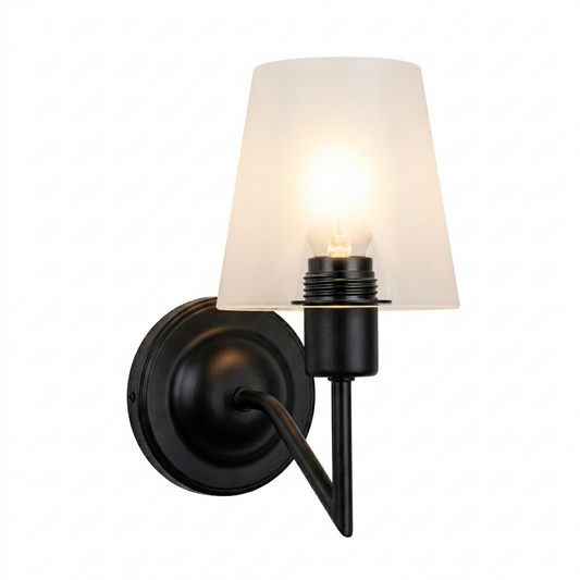 Metal Wall Lt w Bracket Charcoal, White E27 #WB454/1 CHARCOAL