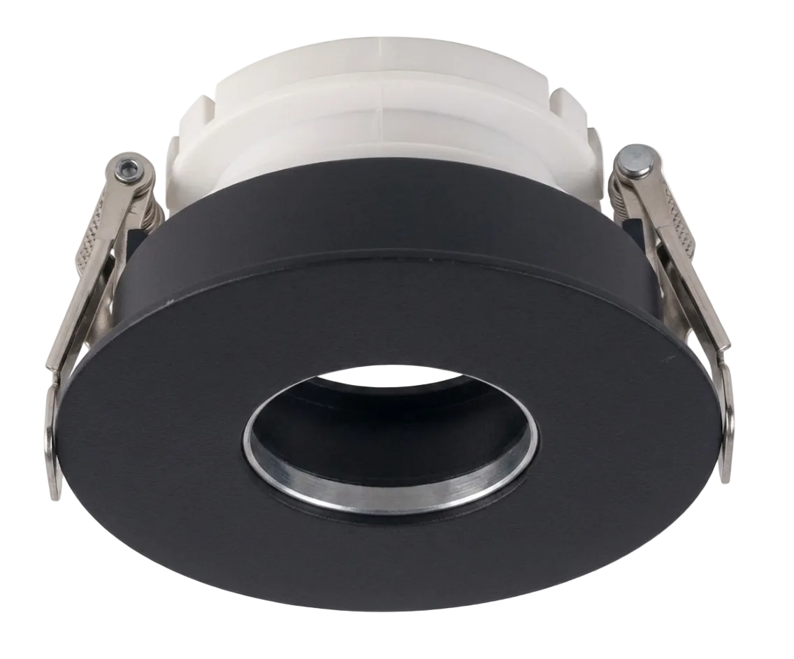 Aluminium DL w Lamp Holder Black 80mm #TS85B