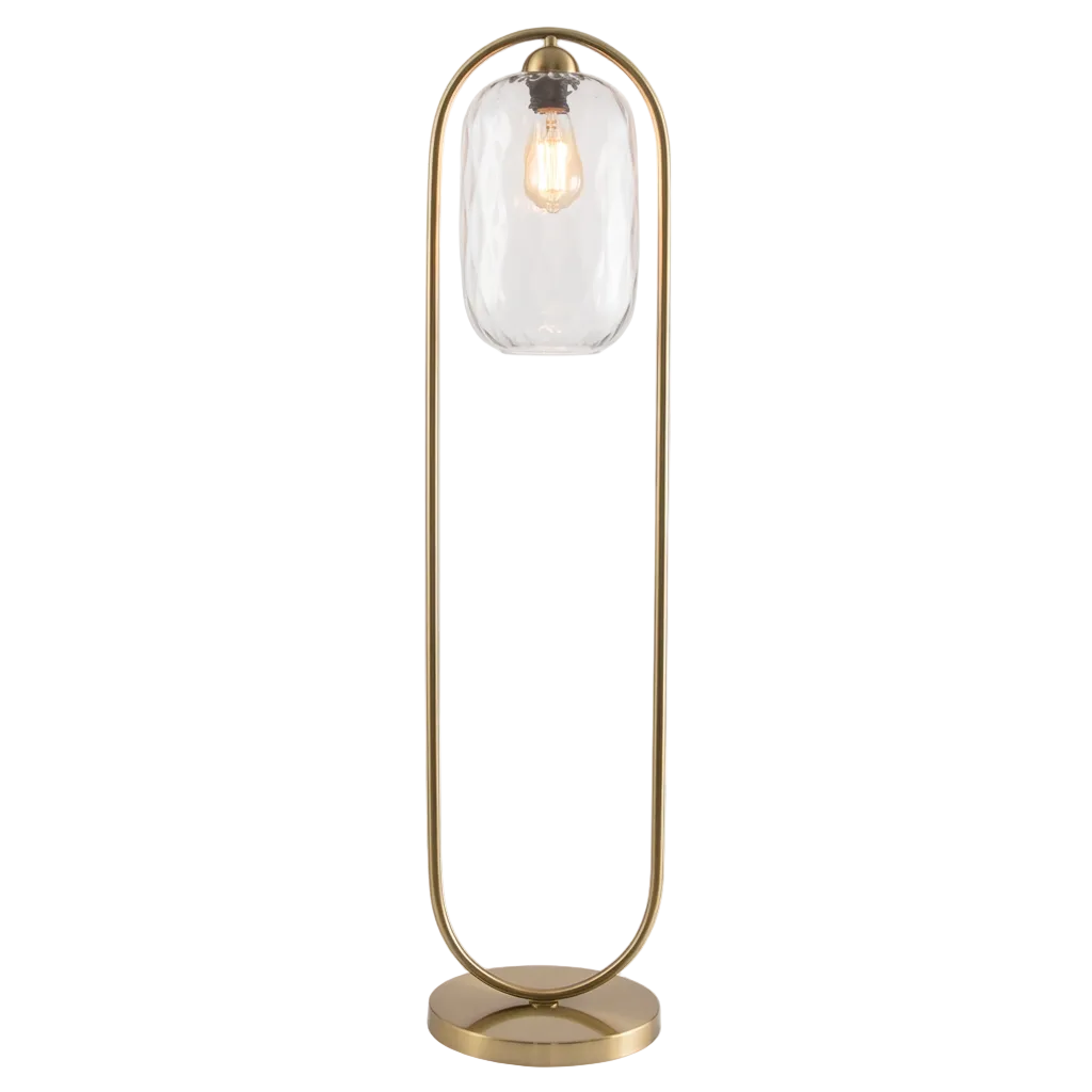 Metal Floor Lamp w Switch Brass E27 #SL422 BRASS