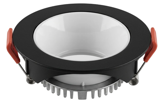 GU10 DL Fitting Round Black, White 85mm IP20 #TS24BW