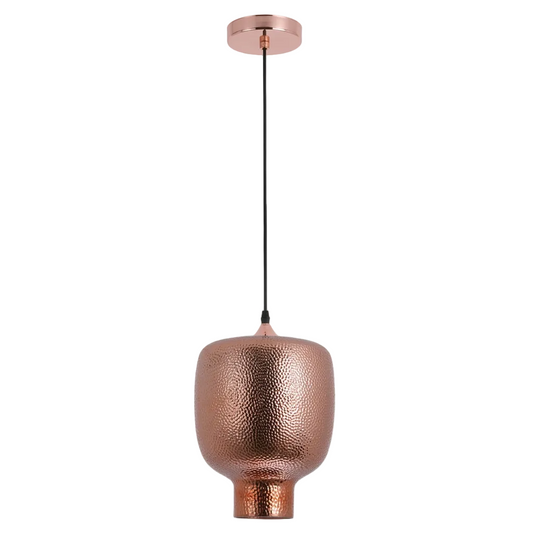 Metal and Glass Pendant Copper E27 #PEN840 COPPER