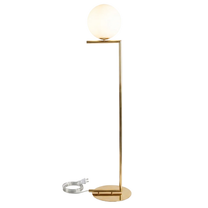 40W Floor Lamp w Switch Gold, Opal White E27 #CA-KLT1626/F