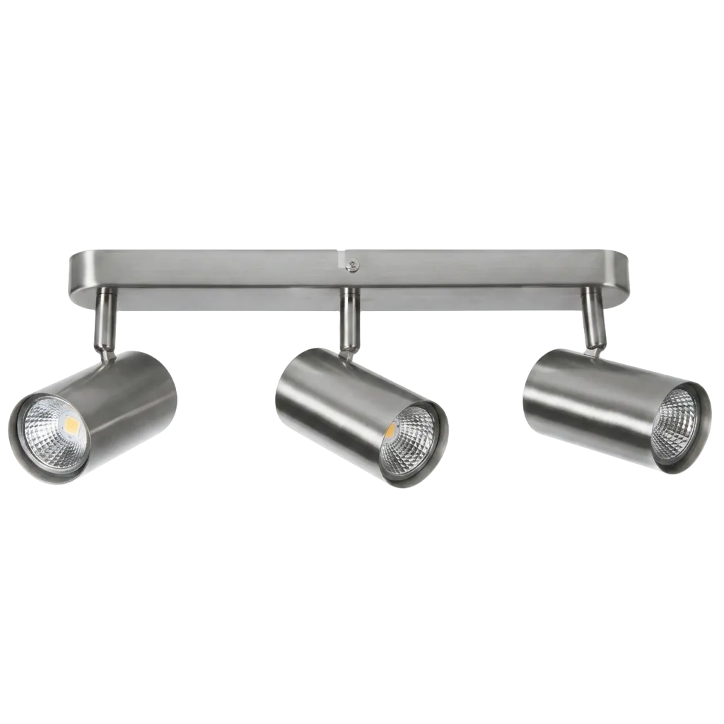 3 Lt Satin Chrome Ceiling Spot GU10 #S178/3 SATIN CHR