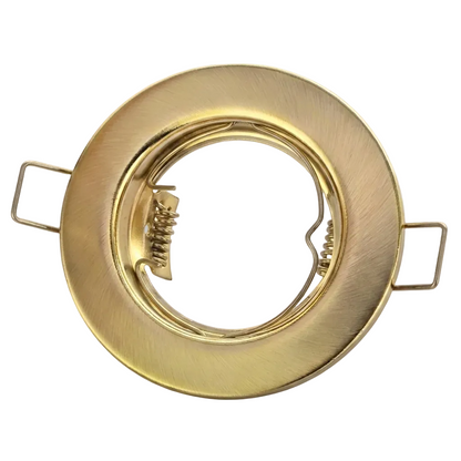 Pressed Metal Downlighters, Straight Gold Sat #DL066G