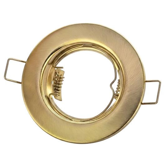 Pressed Metal Downlighters, Straight Gold Sat #DL066G