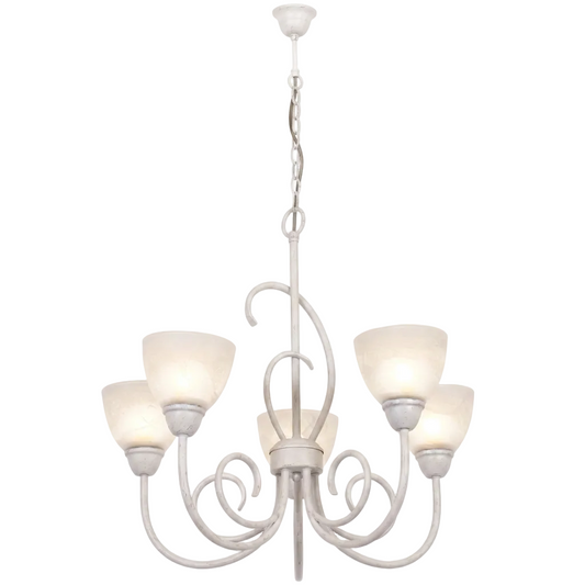 Metal, Alabaster Glass Ceiling light E27 #CH3068/5 FRENCH