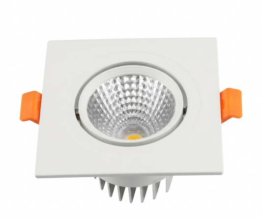 10W Aluminium Square DL White 120mm IP20 #L0940S-10