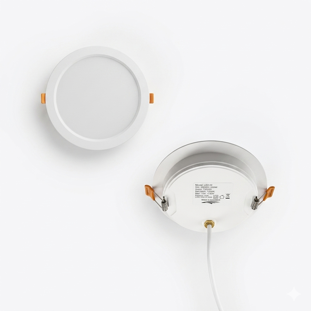 5W 4" LED Recessed Panel Lt Settable:WW/CW/DL  #DL617 WHITE