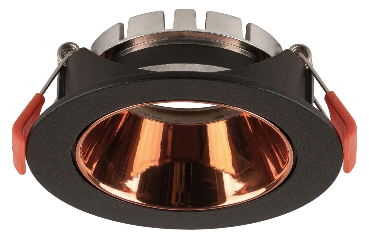 GU10 DL Fitting Round Black, Bronze 85x40mm IP20 #TS24-66BB
