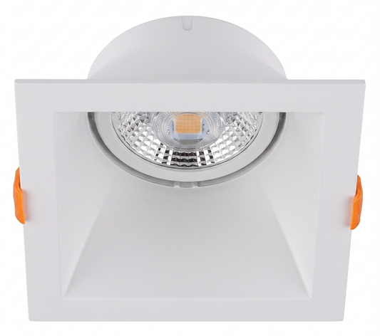 Square DL w Lamp Holder White 130mm IP20 #TS133C