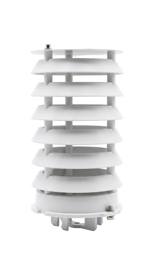 SAURO Garden Bollard White Louvre #D15.LV