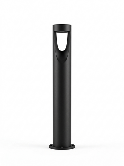 13W Alumin Cylindrical OD Bollard Blk WW 800mm #Y33231-80