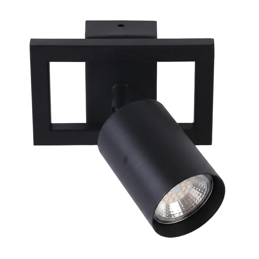 50W Single Adjustable Spotlight #S413/1 BLACK