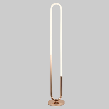 Metal, Acrylic Floor Lamp w Switch French Gold CW #SL411 GOLD