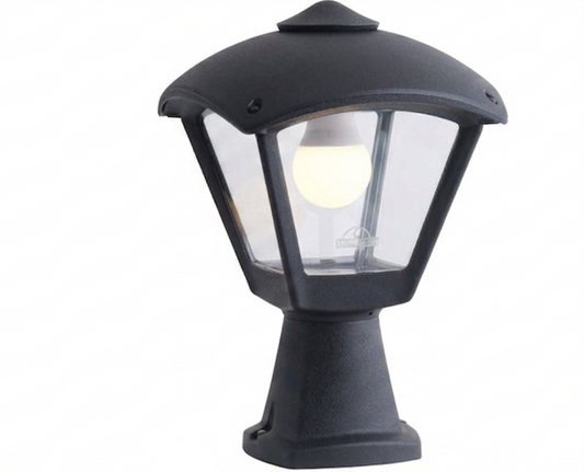DARIO-Medium Size Pedestal, Gate Light Black E27 #T24.116B