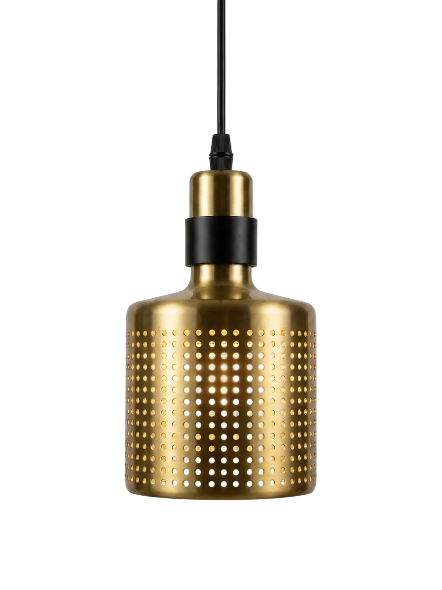 Dark - Inox Pendant Light Brass E14 4000mm #DK013 (AVAILABLE ON ORDER)