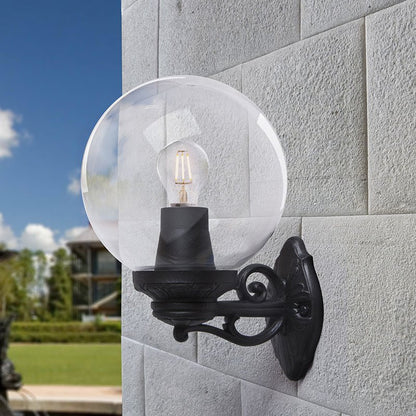Bisso Globe 250 Wall Light Black E27 #G25.131