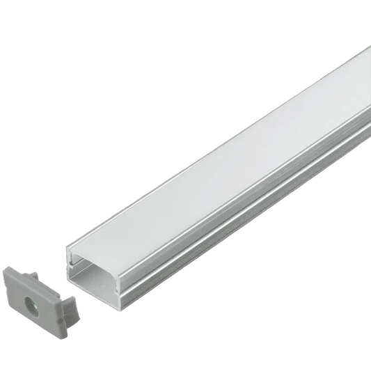 Silver Surface Aluminium Profile with PC Cover #HVS415 SURFACE