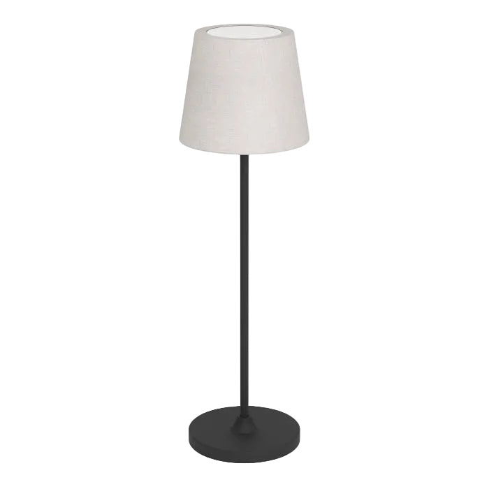 LEONERO Touch Table Lamp w USD Beige, Blk IP20 #75937