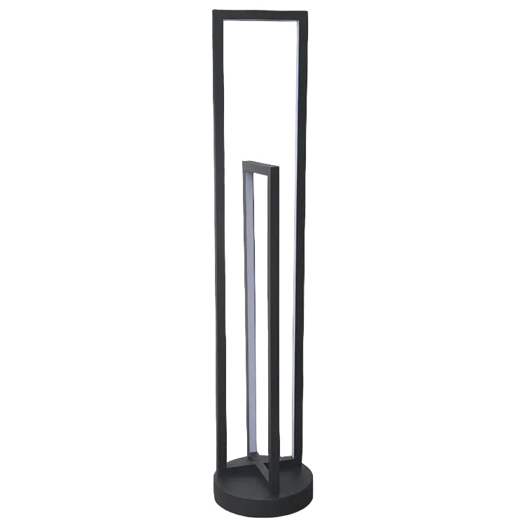 28W LED Slim Enigma Floor Lamp Black WW IP20 #K-LED-9182