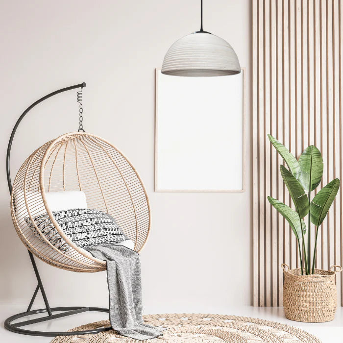40W Large Tube Pendant Antique White E27 IP20 #GO-KLCH-362L/WH (AVAILABLE ON ORDER)