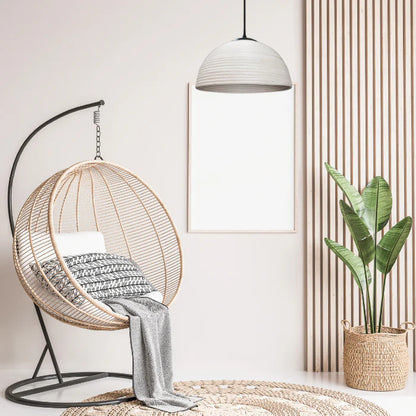 40W Large Tube Pendant Antique White E27 IP20 #GO-KLCH-362L/WH (AVAILABLE ON ORDER)