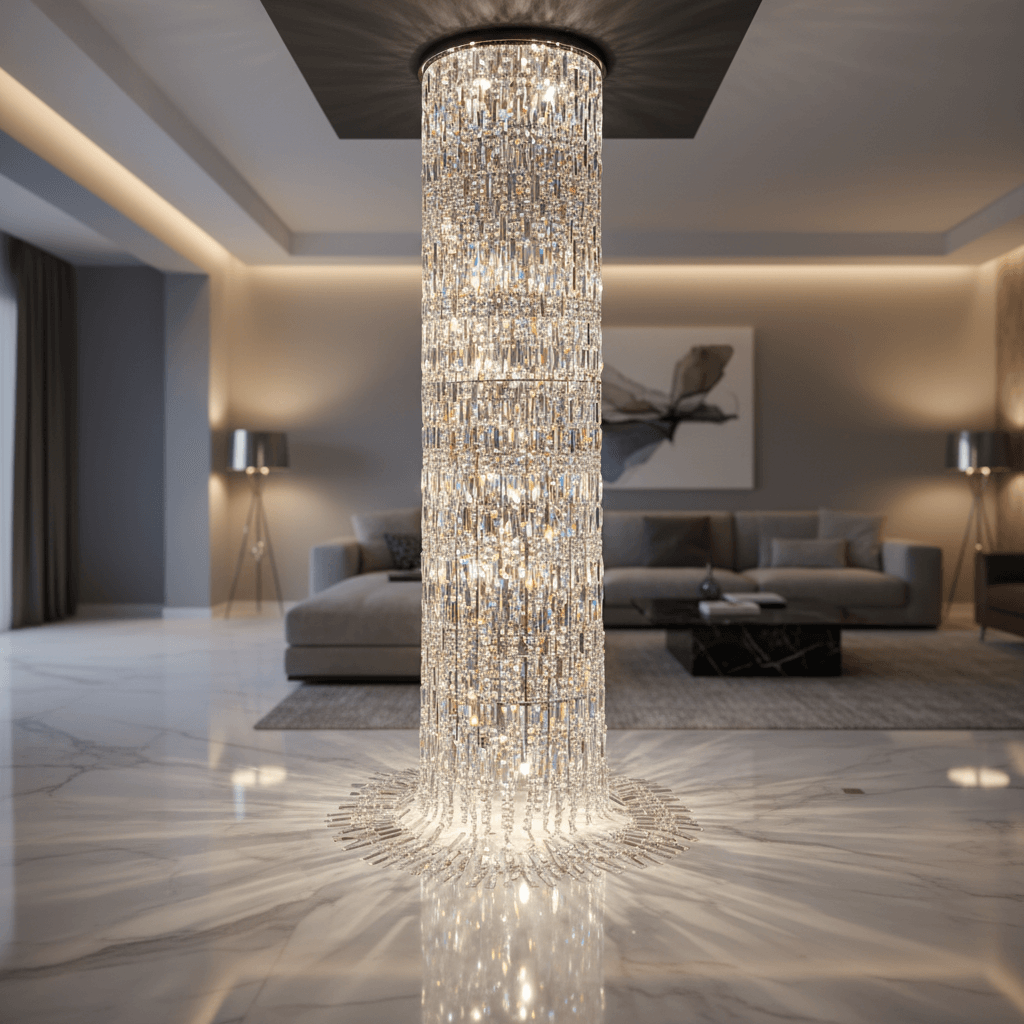40W Waterfall Clear Crystal Chandelier E14 #KLCH-89400  (AVAILABLE ON ORDER)