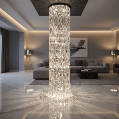 40W Waterfall Clear Crystal Chandelier E14 #KLCH-89400  (AVAILABLE ON ORDER)
