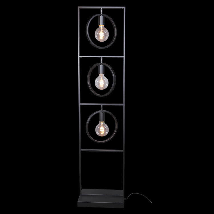 Ringmaster Floor Lamp Black E27 #3E-KLT-200/BL