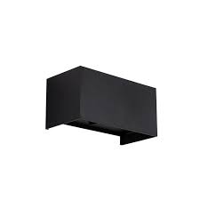 4W Square LED Wall Lt Blk WW 120x120x52mm IP65 #LBD3450-4