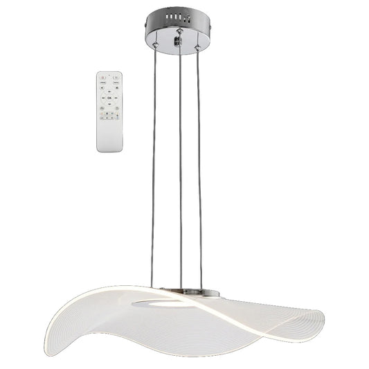 Polished Chrome, Acrylic Smart Pendnt WW/CW/DL #PEN094/1 CHROME