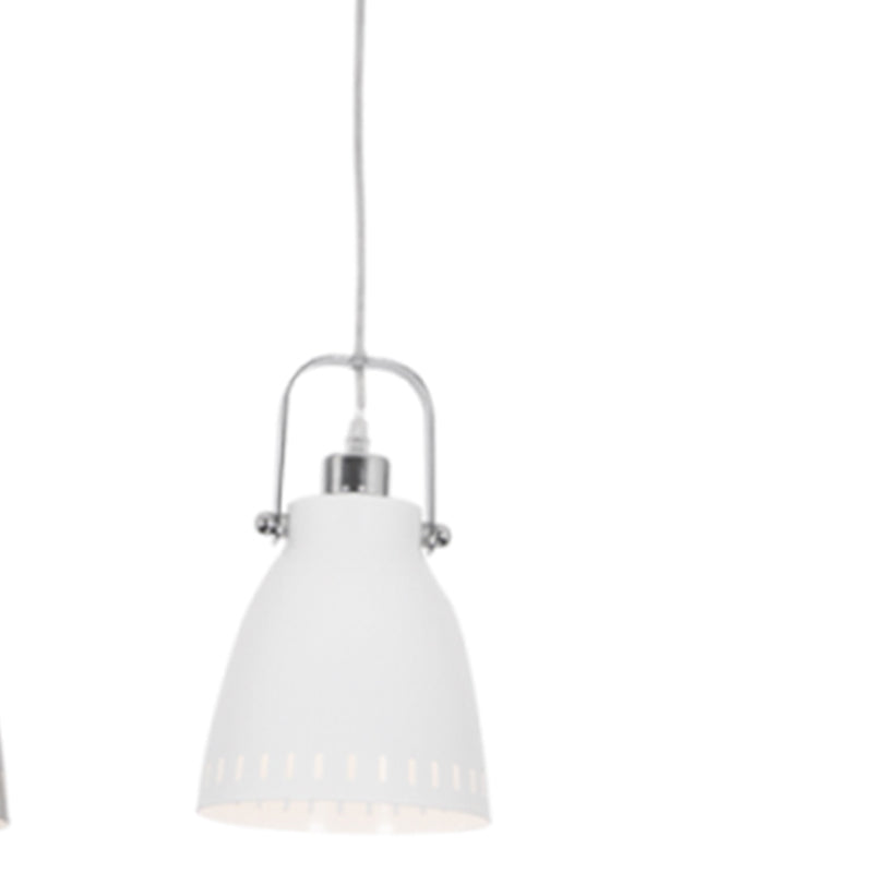 White Metal Pendant Light - #PEN187/1 WHITE