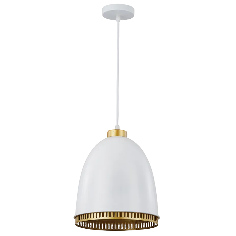 Iron Pendant White E27 #PEN236