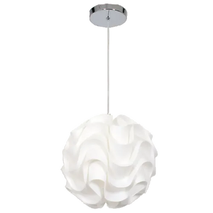 Polypropylene Pendant White E27 400mm #PEN420/1 WHITE