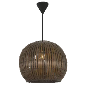 BROWN ∙ 60W Bamboo Cover Pendant E27 400mm #PEN431/1